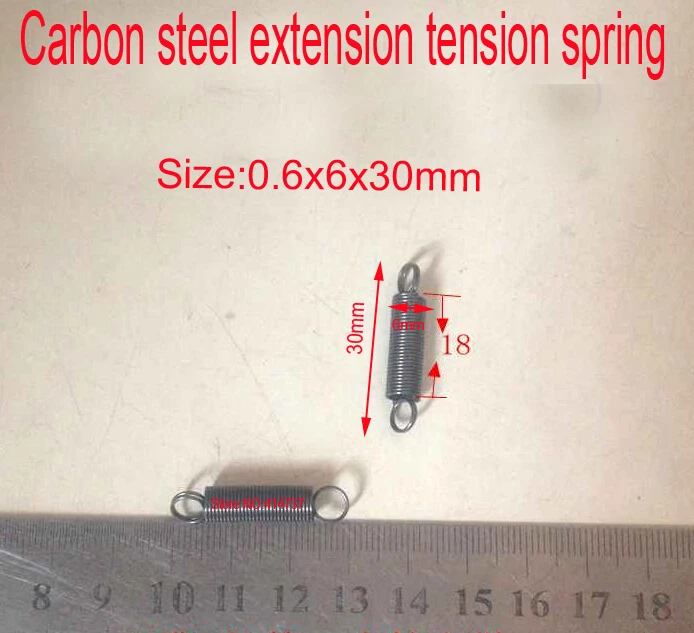 2pcs/pack 0.4/0.5/0.6mm wire Spring tension spring 1 m long Spring steel extension spring