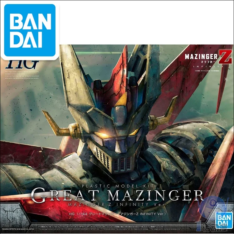 

BANDAI SUPER ROBOT Model HG 1/144 INFINITY GREAT MAZINGER Z Armor Unchained Mobile Suit Kids Toys
