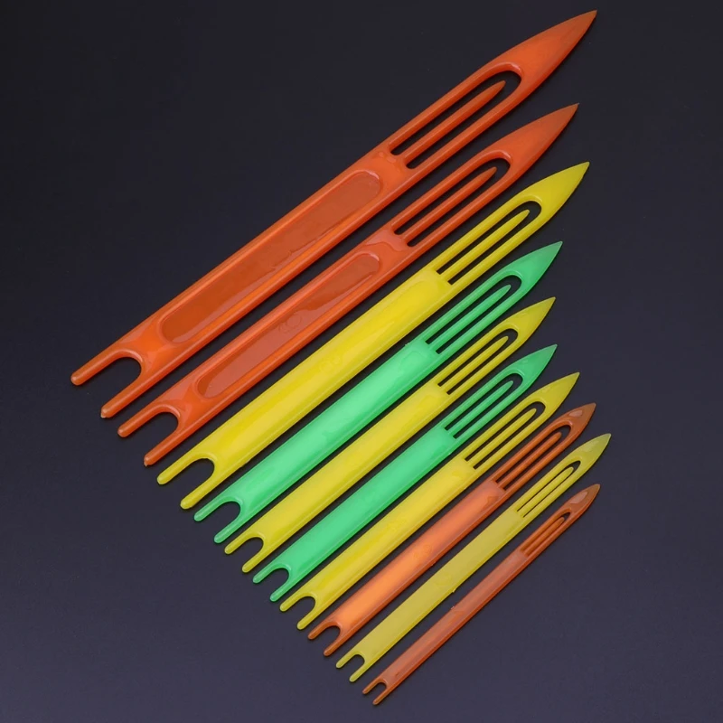 6 Pcs//Set Fishing Netting Shuttle 6 Size Tackle Plastic Net Making Repair Tools