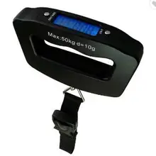 Электронные цифровые дорожные весы для багажа из нержавеющей стали с лентой