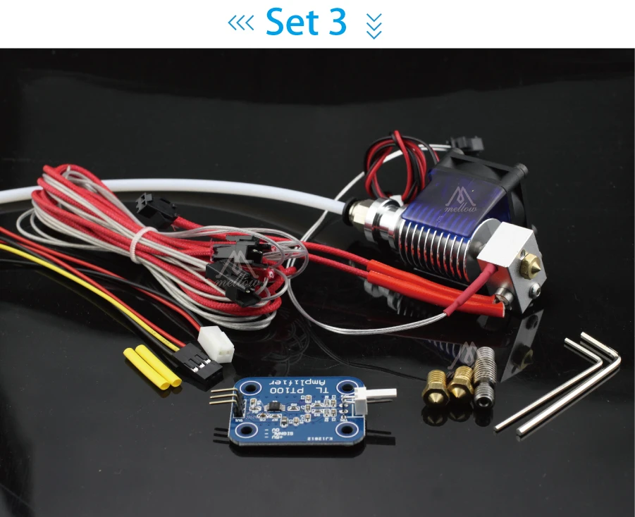 3d принтер V6 PT100 термопары усилитель доска полный комплект обновления и J-head hotend комплект и titan экструдер areo