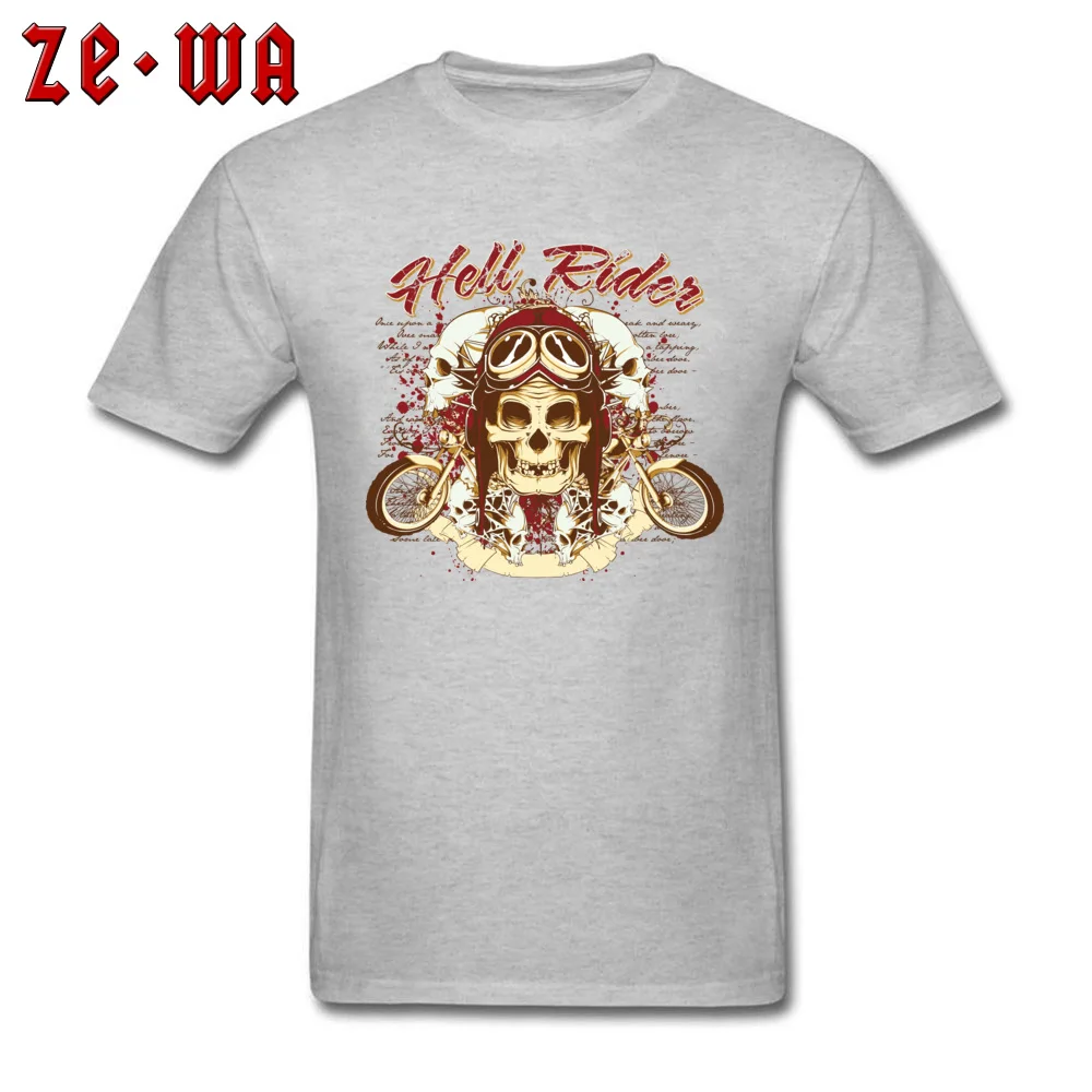 Casual Hell Stock824yy Design Short Sleeve Father Day T Shirt 2018 Popular Crewneck Cotton Fabric Clothing Shirt Men T Shirts Hell Stock824yy grey
