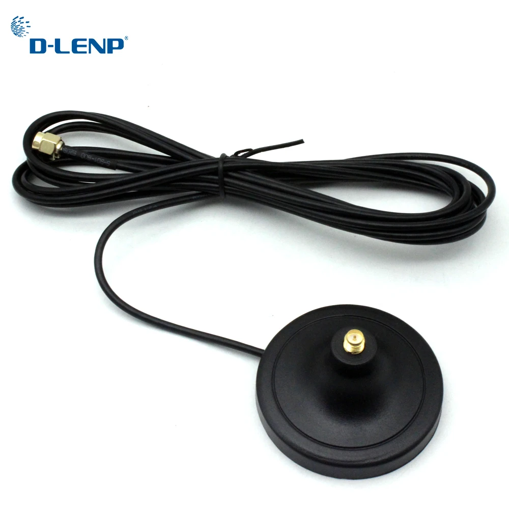Dlenp Antenna Pure Cupper RP-SMA Male to Female WiFi Antenna Extension 3M Cable Magnetic Base for Router Wireless Network Card Dlenp Antenna Pure Cupper RP-SMA Male to Female WiFi Antenna Extension 3M Cable Magnetic Base for Router Wireless Network Card