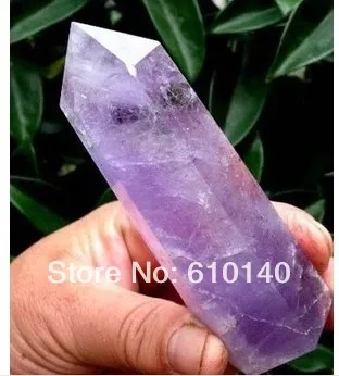 

free shipping 029 NATURAL AMETHYST QUARTZ CRYSTAL POINT Healing