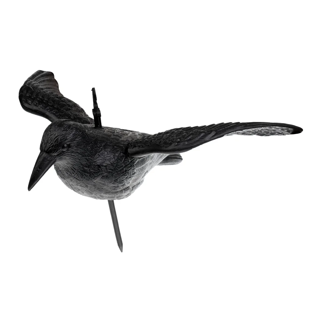 Perfeclan 1 Pair Full Body Crow Raven Hunting Decoy Scarer Greenhand Gear Crow Hunting Decoy Crow Bird Scarer
