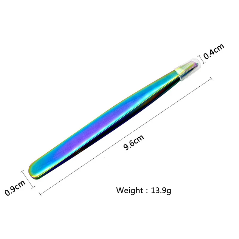 По Нанда 1 шт. красочный леди удаления волос Пинцеты для бровей Нержавеющая сталь наклонной отзыв бровей клип пинцет Красота Макияж Инструменты