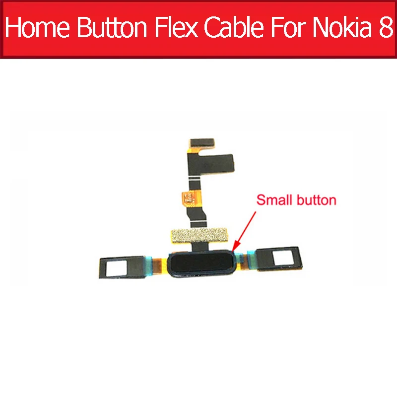 Home Button Fingerprint Sensor Flex Cable For Nokia 5 6 7 8 X5 X6 Menu Return Touch Sensor Flex Ribbon Repair Parts Replacement