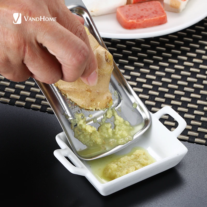 

VandHome Manual Garlic Press 304 Stainless Steel Garlic Grinder Ginger Press Crusher Kitchen Accessories Vegetable Slicer Grater