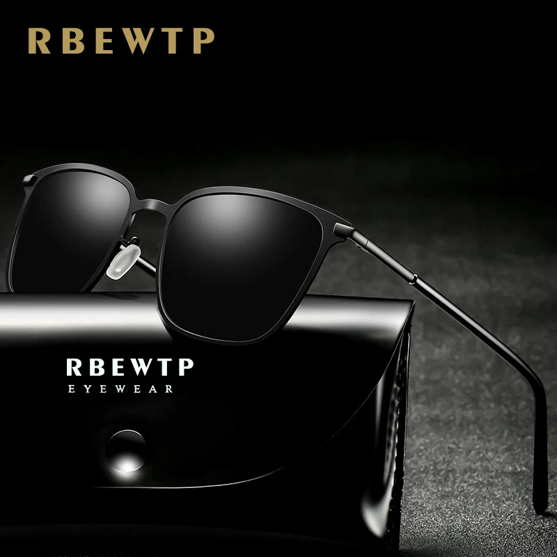 

RBEWTP Unisex Design Men's Polarized Sunglasses shades Women Driving Vintage Mirror Summer Sun Glasses UV400 Male Gafas De Sol
