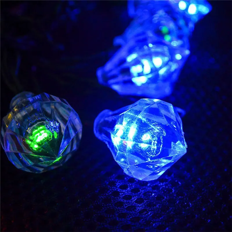 

6M 30LED Christmas Solar String Light Diamond Fairy Light Outdoor Garland IP65 Waterproof Decoration For Wedding New year Party