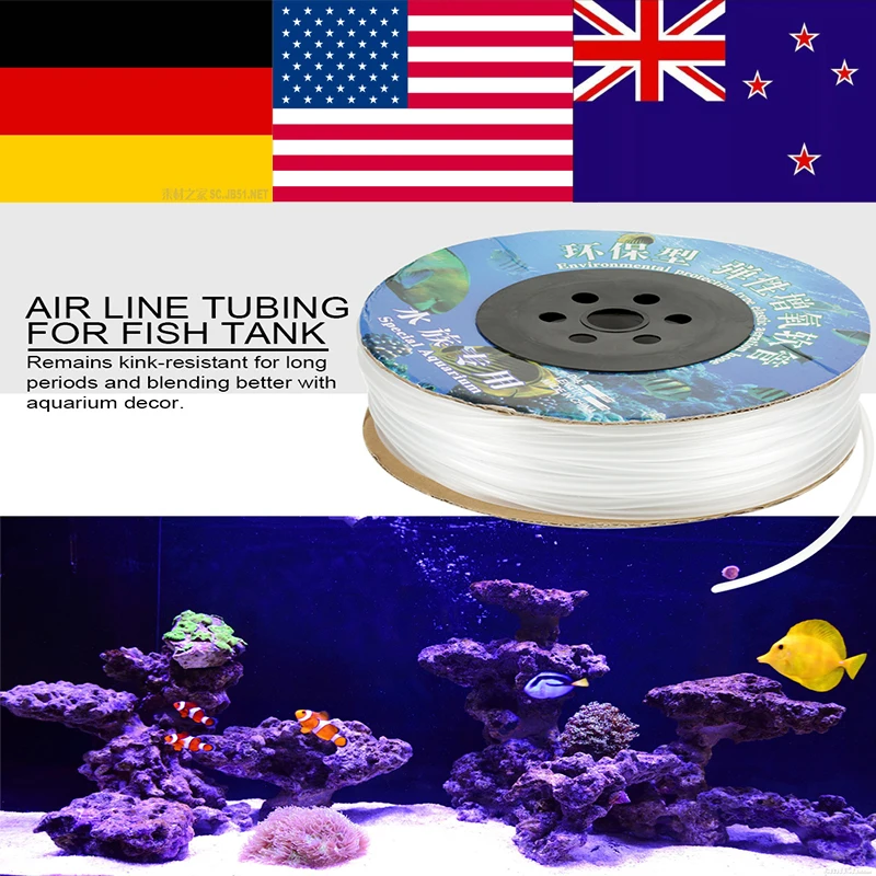 Buy 100M Aquarium PVC Air Line Tubing for Fish Tank