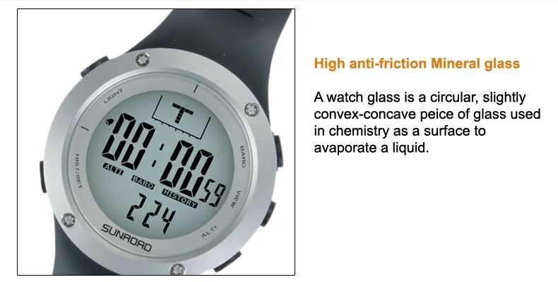 Sunroad FR722 fishing sports watch single description photo EN 13