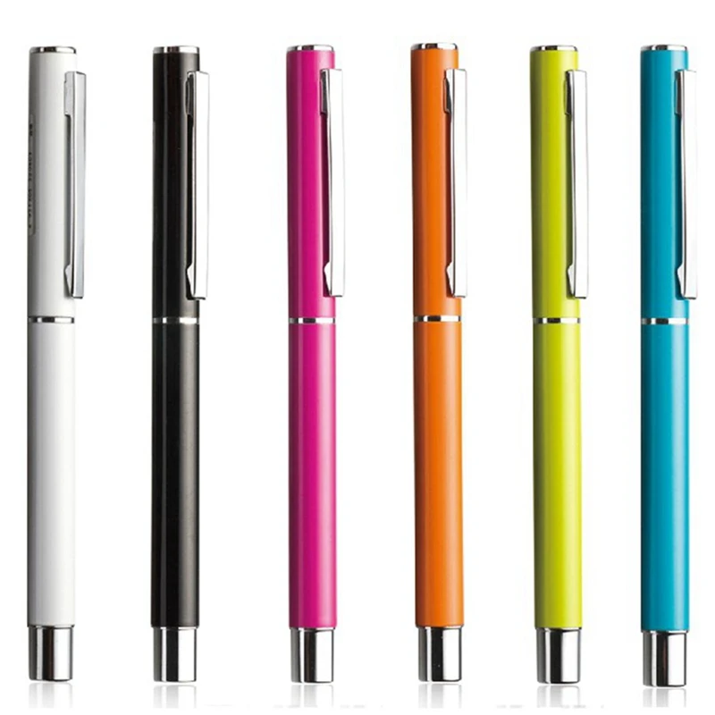 

1PCS Deli S80 S81 color Metal gel ink pen roller ball pen gel pen 0.5mm metal pen 6 colors optional China top brand Deli