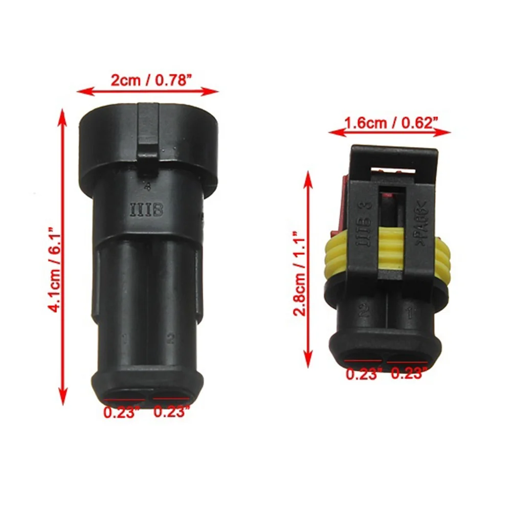 Два контакта AMP уплотнение водонепроницаемый электрический провод разъем 1,5 серии автомобилей часть AMP 282080-1 282104-1 Прямая поставка