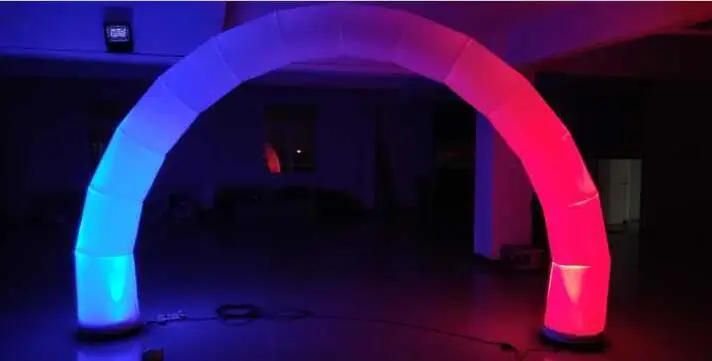 Гигантская надувная АРКА archway с RGB огнями и двумя воздуходувками 5 м x 3 м для свадьбы, вечерние, мяч, коммерческая реклама