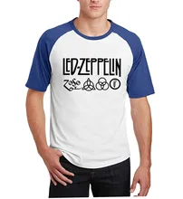 2017 Summer men harajuku top t shirts hipster raglan sleeves short sleeve t shirts Led Zeppelin Rock Zoso Band camisetas homme