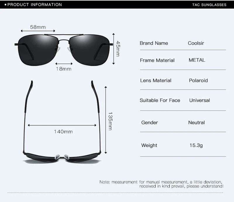 KEITHION Fashion Men Polarized Sunglasses Multicolor  Sunglasses Driving UV400 Sun Glasses Goggle Eyeglasses Women