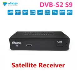 Vmade DVB S2 Плутон S9 HD цифровой спутниковый ТВ приемника H.264/MPEG-4 Поддержка установить CCCAM/IP ТВ/WI-FI Комплект Топ Коробки + USB WI-FI 7601