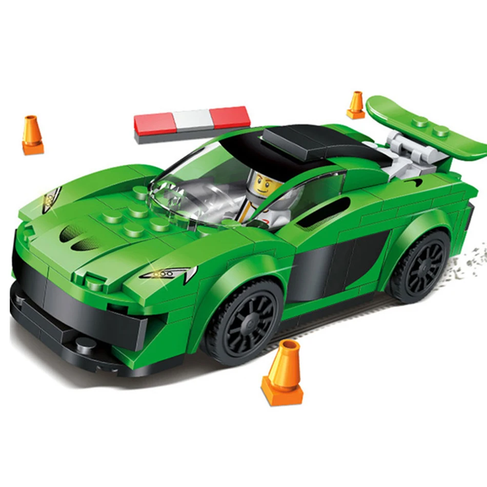 170pcs Racing Sports Car Building Blocks Model Toys Compatible Legos City Toys Enlighten Bricks Gift Toys For Children Friends baby-brick : image 170pcs Racing Sports Car Building Blocks Model Toys Compatible Legos City Toys Enlighten Bricks Gift Toys For Children Friends baby-brick
