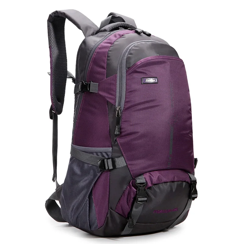 35Л, сумки для скалолазания, уличный рюкзак, рюкзак для скалолазания, спортивная сумка, рюкзак для кемпинга, Вместительная дорожная сумка, Горный рюкзак - Цвет: Purple