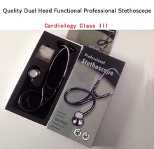 Brand New Double Dual Head Functional Littmann Professional Stethoscope Cardiology Estetoscopio Quality Medical Free Shipping health care professional medical double dual head stethoscope double barreled functional high quality estetoscopio