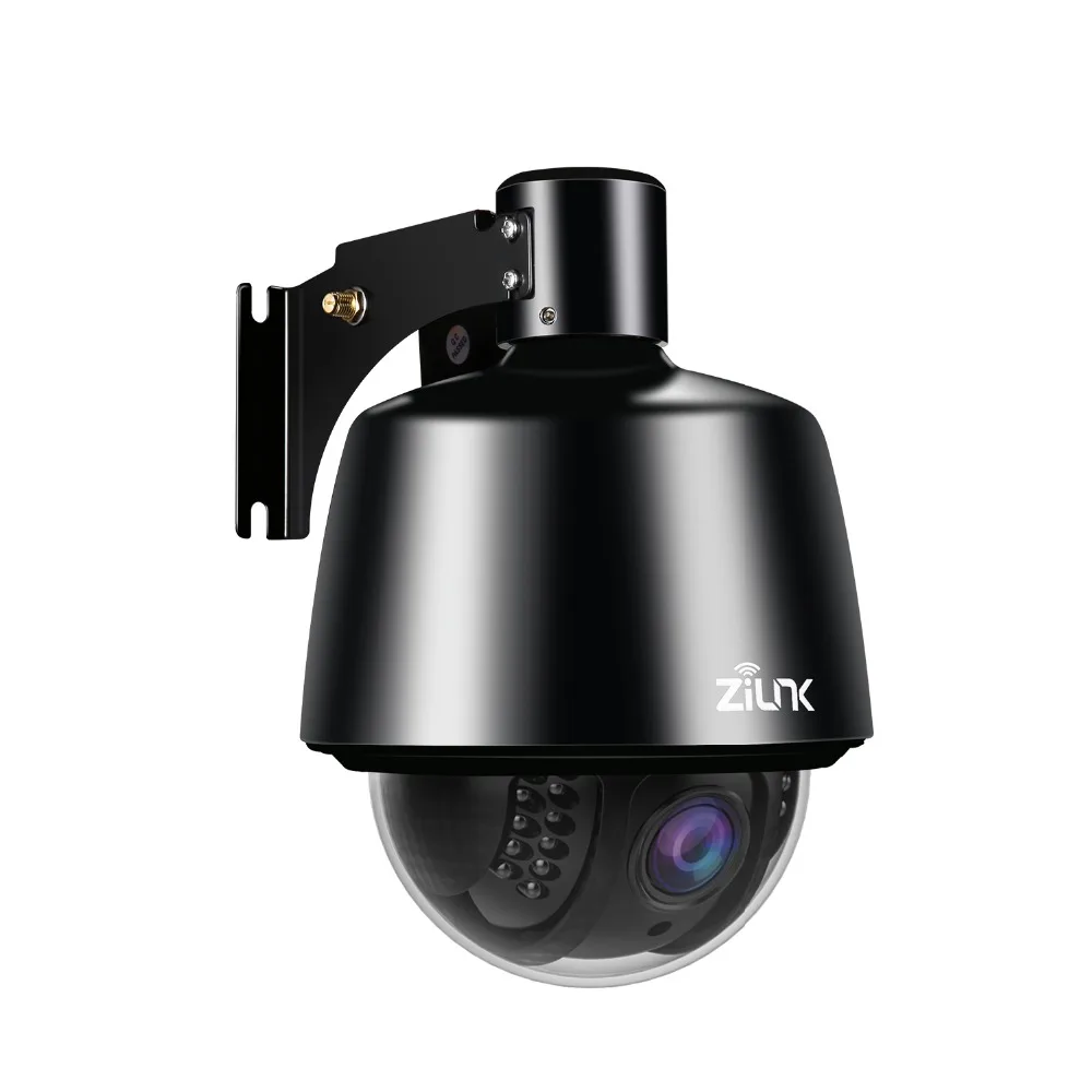 ZILNK 5.0MP PTZ IP камера 1080P HD wifi скорость купольная 5x оптический зум Водонепроницаемая камера видеонаблюдения IR 30 м H.264 ONVIF поддержка CamHi APP