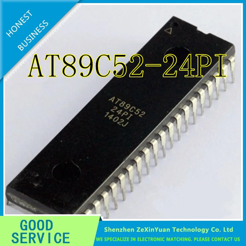 50 шт./лот AT89C52-24PU AT89C52-24PI AT89C52 DIP40