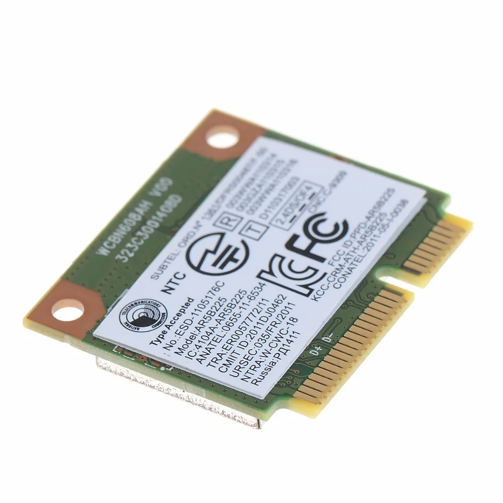 

Notebook Computer Network Cards Fit For Lenovo AR5B225 Wireless N Bluetooth BT Combo Mini WIFI Card VHF68 P79