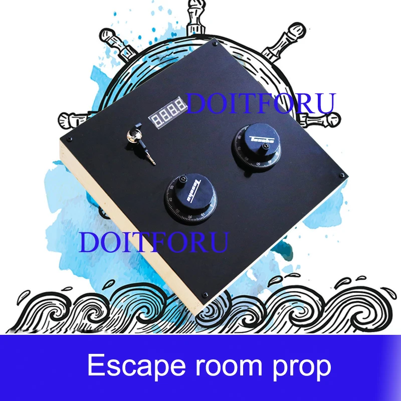 Новые игры takagism escape room IC Card trigger двойной руль prop два руля вращающийся