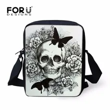 FORUDESIGNS 3D Skull Casual Shoulder Bags For Women Small Messenger Bag Woman Handbags Mini Cross-body Mochila Infantil