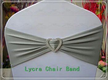 

1/2---With Heart Shape Buckle-- Spandex/Lycra/Expand Bands/Chair cover sash For Wedding Party Banquet Home Decorations
