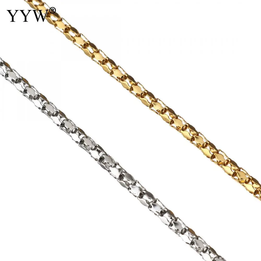 2019 нержавеющая сталь фонари цепь с пластиковая катушка бобины покрытием цепи 10 м/"песочные часы" браслет цепочки и ожерелья для женщин