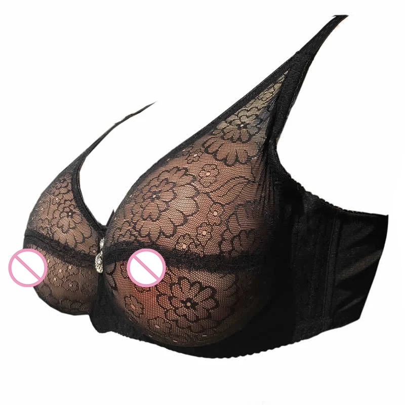 

Women Mastectomy Bra Breast Pocket Bra for Crossdressers Drag Queen Transgender Breast Forms Bra Shemale Fake Breast Prosthesis