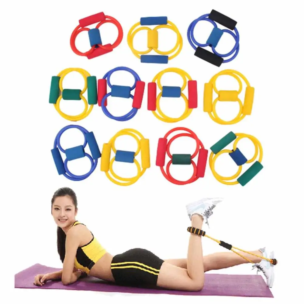 Горячая йога фитнес сопротивление 8 Тип грудные мышцы канат-эспандер одежда для йоги труба для фитнеса спортивный Тяговый тренажер