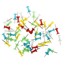 Новые 50 шт домашние 5 цветов пластиковые верхние канцелярские карты нажимные булавки Tacks