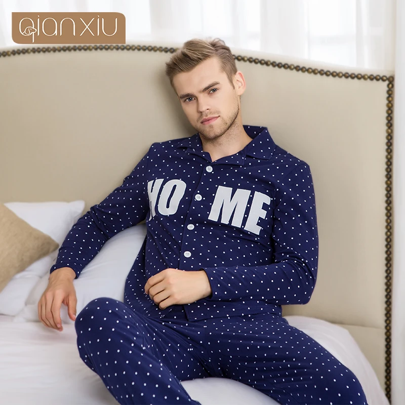 Qianxiu couple pajama sets for men