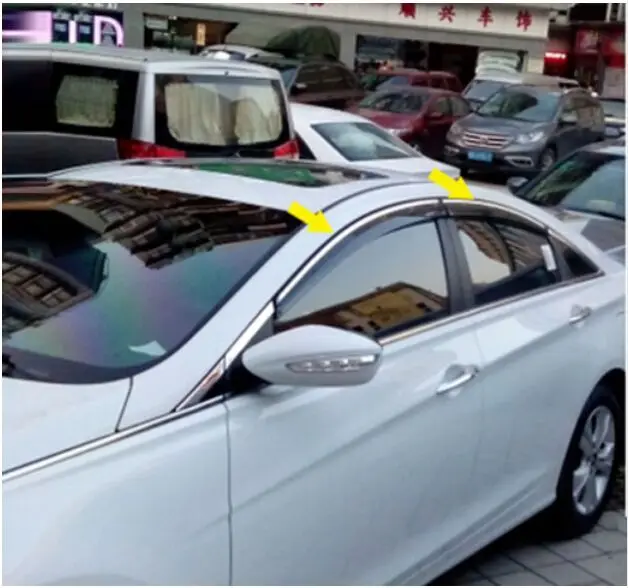 Лидер продаж аксессуары для Hyundai SONATA 2015 2016 LF боковые окна дефлекторы от дождя