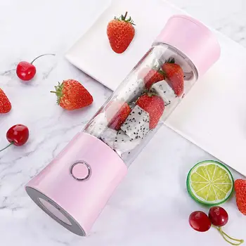

Portable Size USB Electric Fruit Juicer Handheld Smoothie Maker Blender Rechargeable Mini Portable Juice Cup Water 4lz