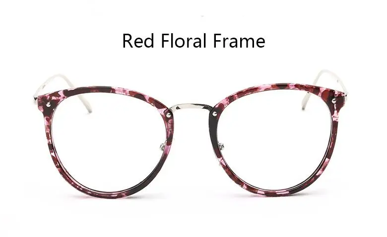 Прозрачные линзы оправа для очков в стиле кошачьи глаза женские модные большие оправы для очков прозрачные оптические очки - Цвет оправы: C5