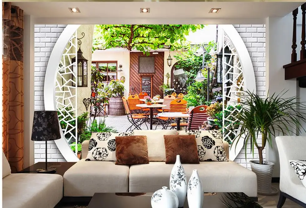 Us 1596 58 Di Sconto3d Carta Da Parati Per Camera Casuale Patio Ristorante Mural Sfondo Parete 3d Carta Da Parati Classico Wallpaper Per Pareti In