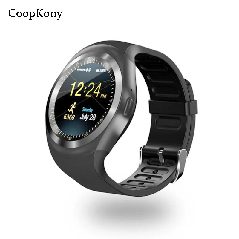 

Coopkony Bluetooth Smart Watch Android iOS 2G Smart Phone Watches Support TF/SIM Card Pedometer Message Push Smartwatch