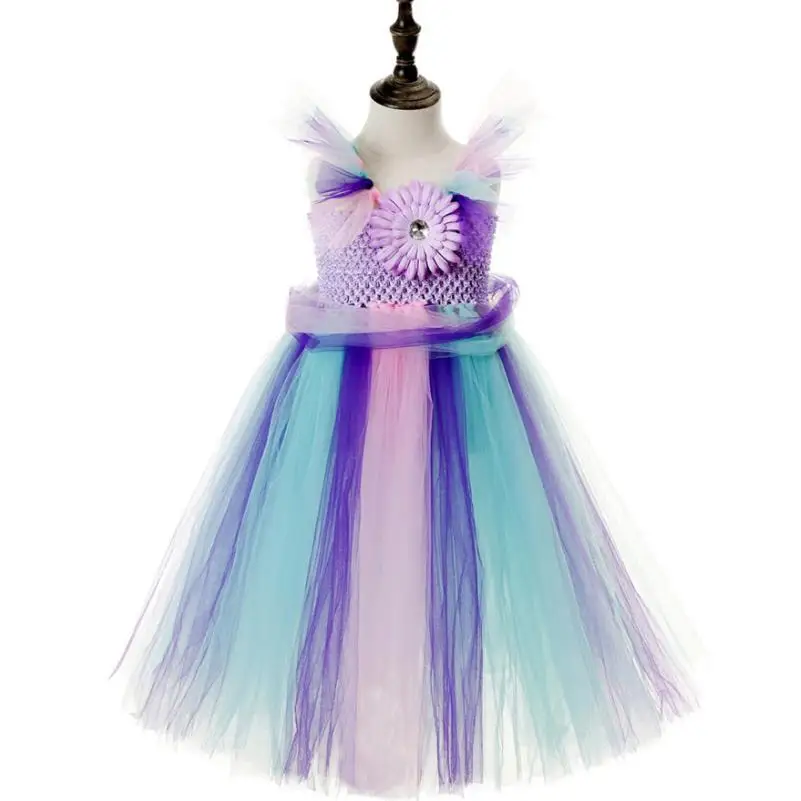 Vestido infantil/ г.; платье-пачка для девочек; детское пышное платье из тюля с крыльями бабочки; Детский карнавальный костюм на Хэллоуин; платья