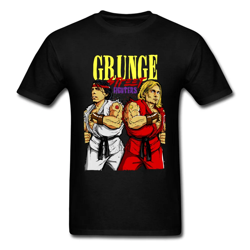 

Summer Tshirt 2018 Hot Sale O Neck Grunge Street Fighters Cotton Fabric Men Tops T Shirt Normal Short Sleeve Tee Shirts Joggers