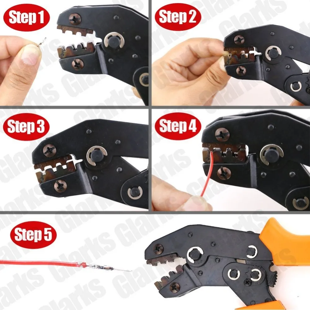 SN-28B Non-Insulated Tabs Terminals Crimper Professional Crimping Tool for Dupont Connector AWG 28-18 - Image 2