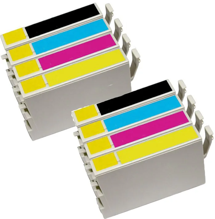 

8 Pack Compatible Ink Cartridges Epson 60 With Epson Stylus C68,C88,C88Plus,CX3800,CX3810,CX4200,CX4800,CX5800F