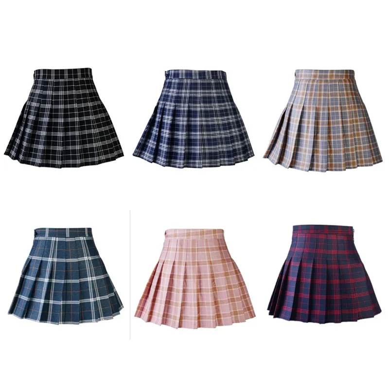 

Spring fashion Girls Pleated Skirt High Waist New Year Baby Clothes School Style Skirt kawaii Girls skirts