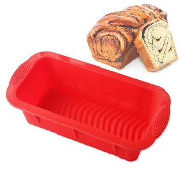

DlY Rectangle Shape Food-grade Silicone Toast Bread Cake Mould Cake Pan Pastry Bakeware Maker Mold DIY Baking Cake Tools