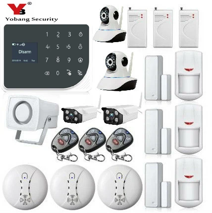 YoBang Security Wireless Home Safety WIFI GPRS GSM font b Alarm b font System APP Intruder