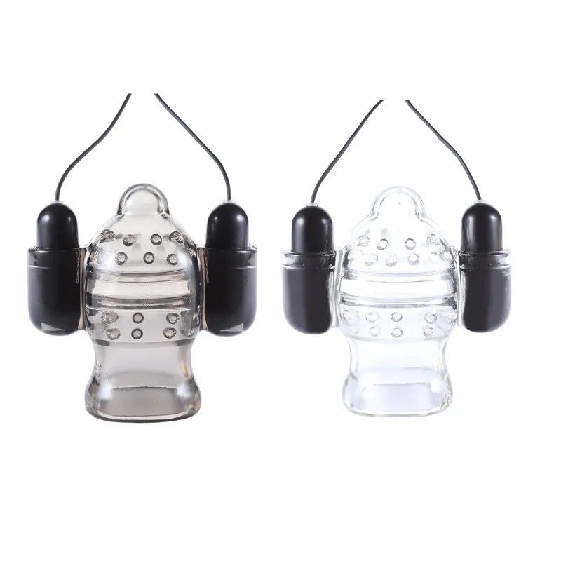 Skup Penis Head wibrator Glans trener opóźnienie wytrysku dorosłych zabawki erotyczne dla mężczyzn mężczyzna Masturbator Cock Massager Dual Bullet wibratory