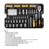 DEKO 258 Pcs Tool Set with Rolling Tool Box Metric Socket Wrench Hand Tool Kit Storage Case Socket Wrench Screwdriver Knife ► Photo 3/6